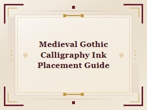 Medieval Gothic Calligraphy Ink Placement Guide for Blackletter Tattoo Ideas