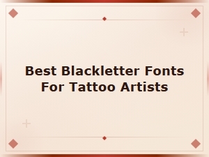 Best Free Blackletter Fonts for Tattoo Artists